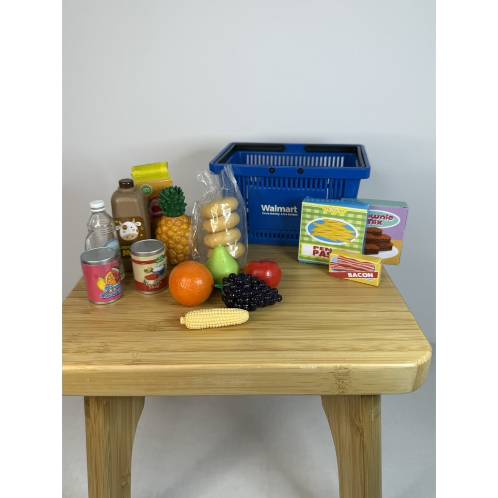 Lot My Life As‎ Groceries Food Playset Walmart Logo for 18" Doll Toy